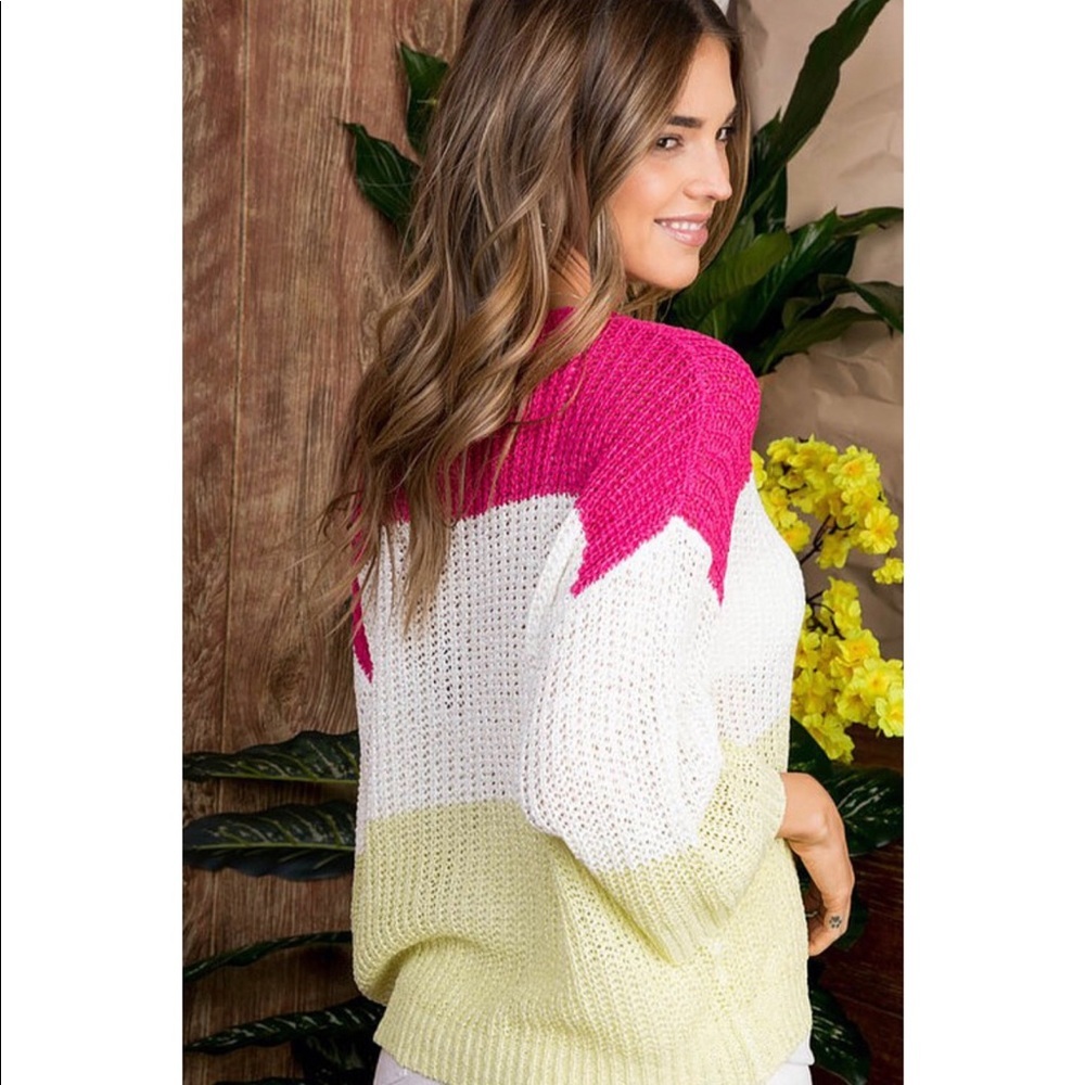 Multi Color Striped Sweater - Picture 3 of 6
